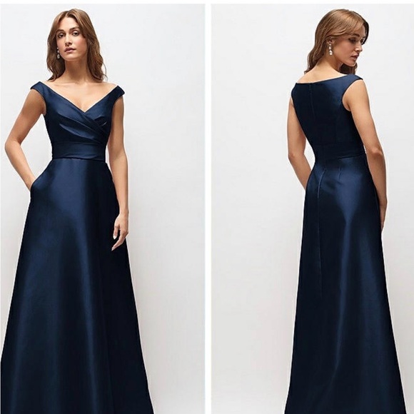 ALFRED SUNG Deep Blue Dress - Picture 2 of 6